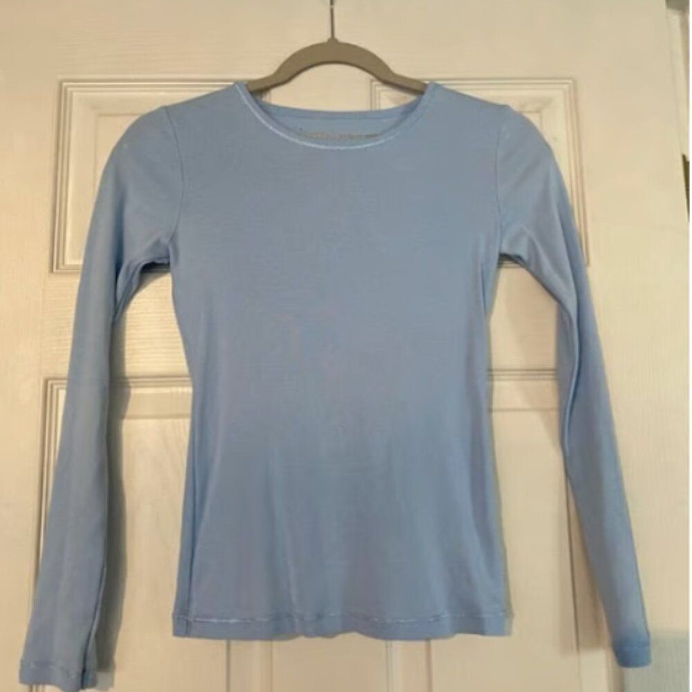 Victoria’s Secret Tee Shop Tiffany baby blue women’s L/S top shirt juniors
